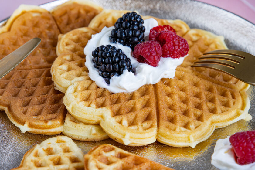 Waffelteig mit Öl