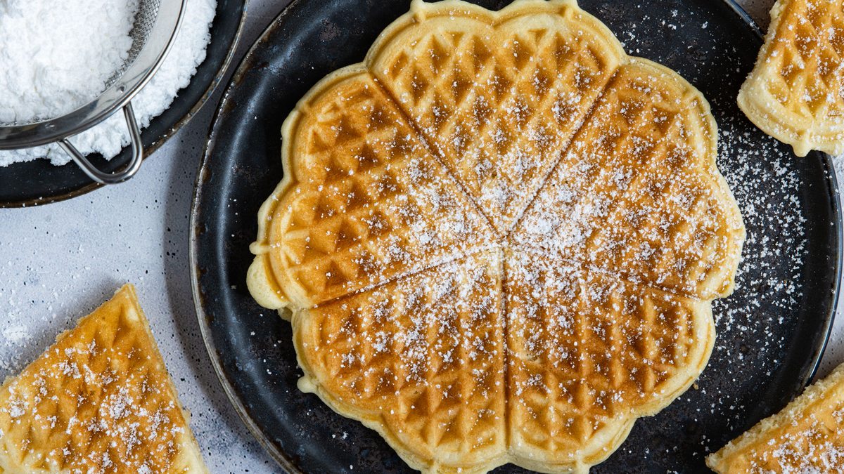 Waffelteig ohne Milch | Rezept