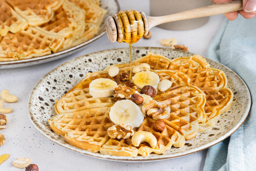 Waffelteig ohne Zucker