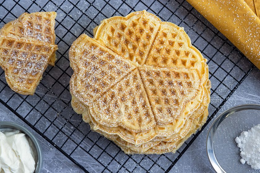 Waffelteig mit Quark