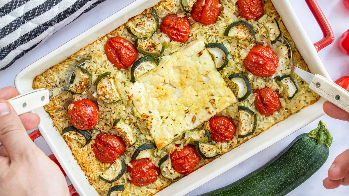 Reisauflauf: Baked Feta-Reis | Rezept