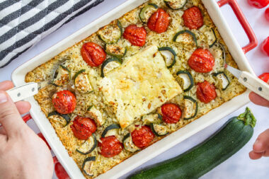 Reisauflauf: Baked Feta-Reis