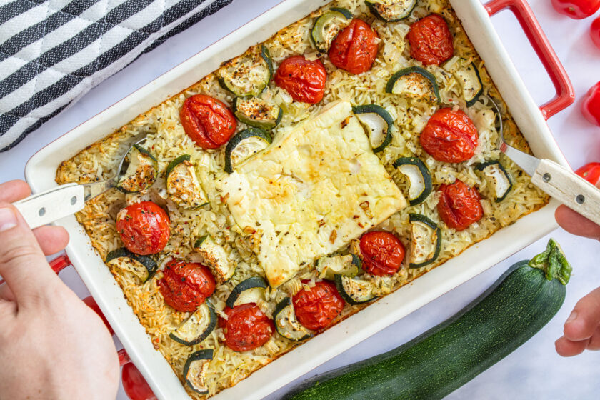 Reisauflauf: Baked Feta-Reis