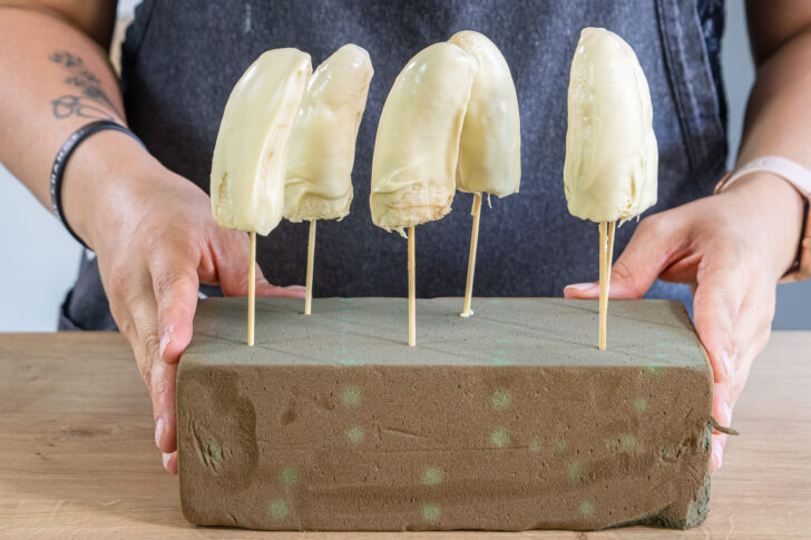 Bananengeister abtropfen lassen