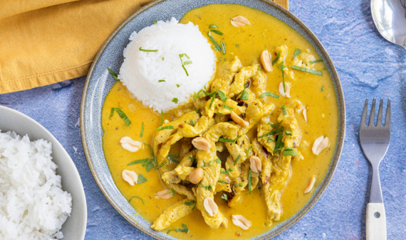 Curry Geschnetzeltes mit Kokosmilch