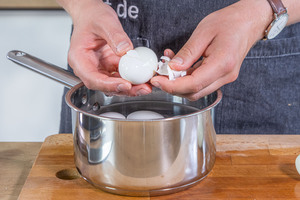 Eier schälen