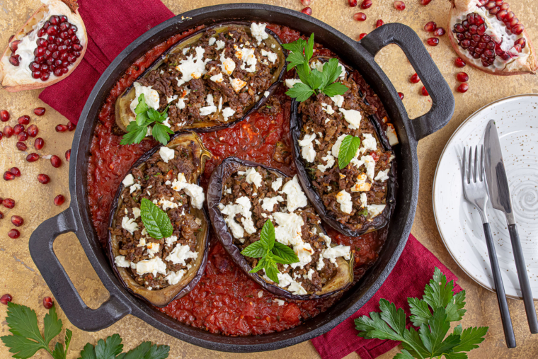 Gefüllte Auberginen nach türkischer Art | Rezept - eat.de