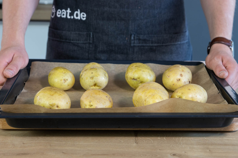 Kartoffeln im Backofen backen