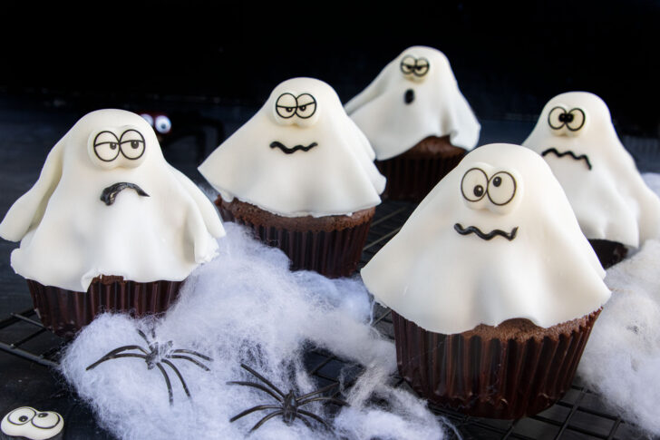 Gespenster-Muffins für Halloween