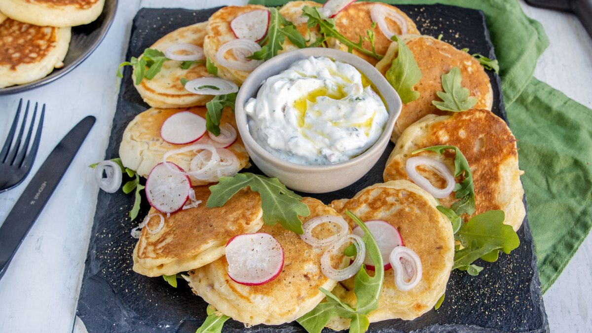 Herzhafte Quarkpuffer | Rezept