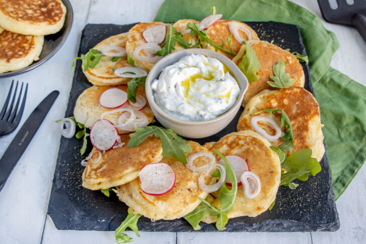 Herzhafte Quarkpuffer