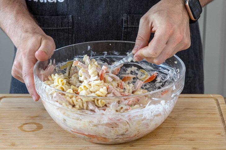 Nudelsalat mit Mayonnaise