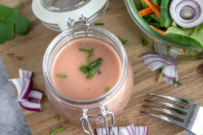 Kräuter Balsamico Dressing für Feldsalat