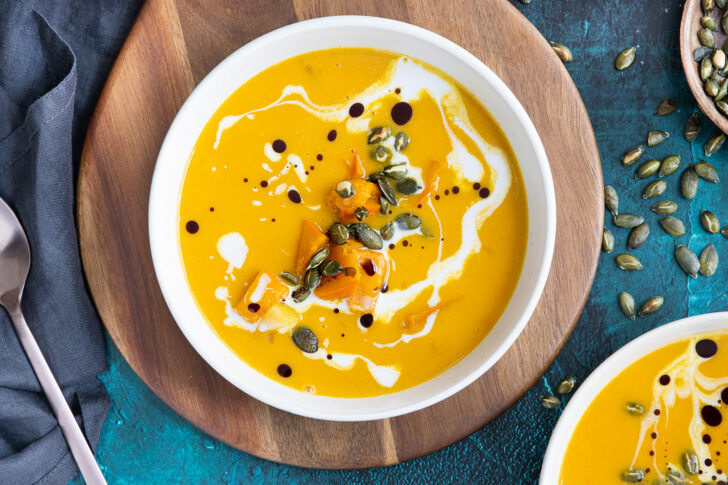 Kürbissuppe mit Kokosmilch