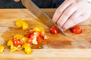 Tomaten schneiden
