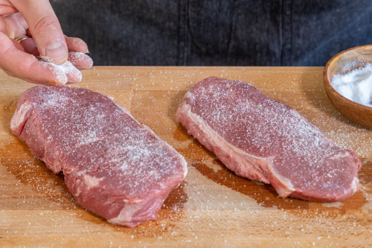 Rumpsteak salzen