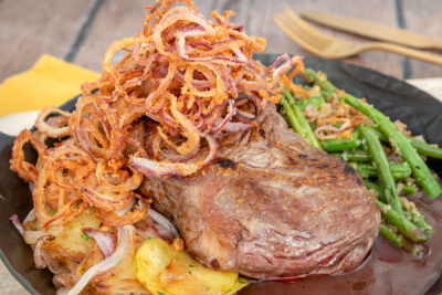 Originaler Zwiebelrostbraten