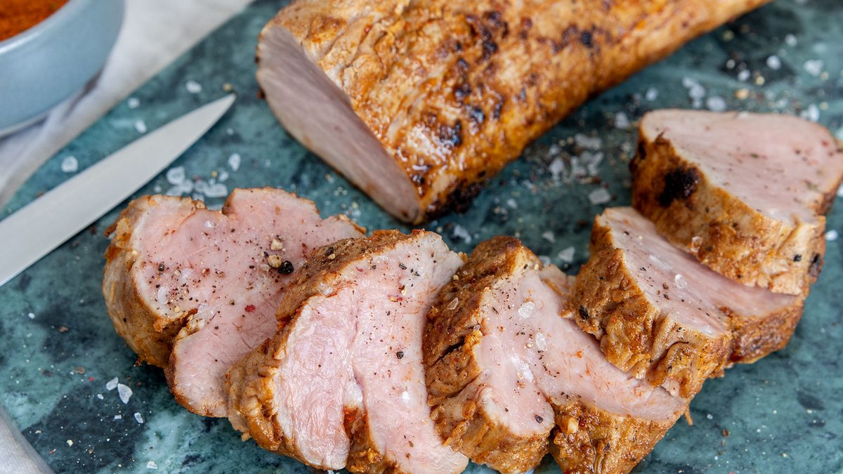 Schweinefilet am Stück aus dem Ofen