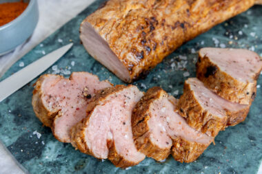 Schweinefilet am Stück aus dem Ofen