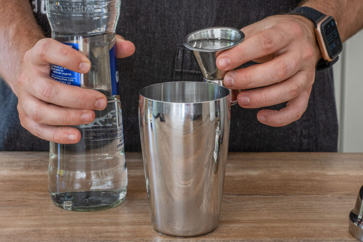 Vodka dazugeben