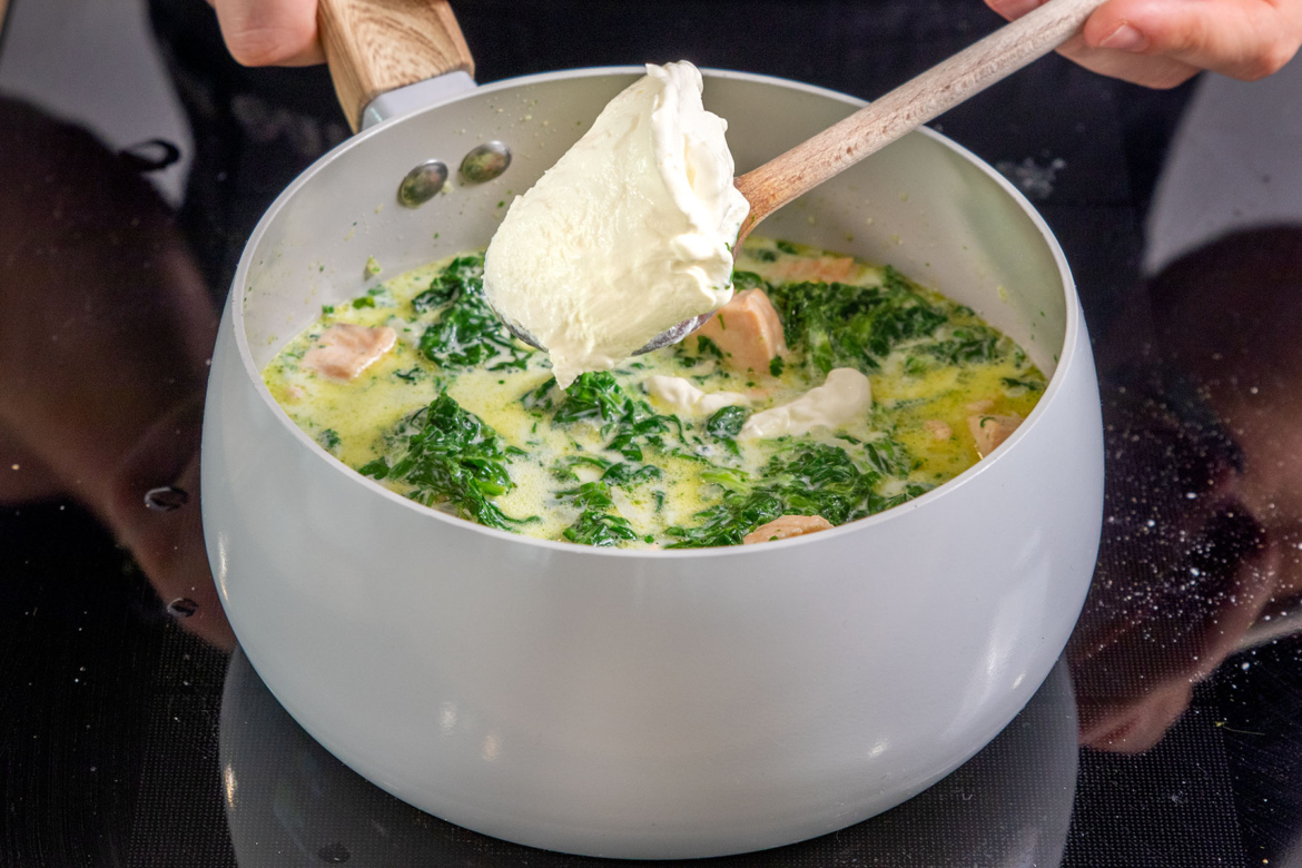 Spinatlasagne mit Lachs | Rezept - eat.de
