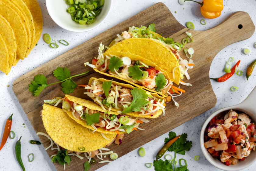 Tacos mit Hähnchen