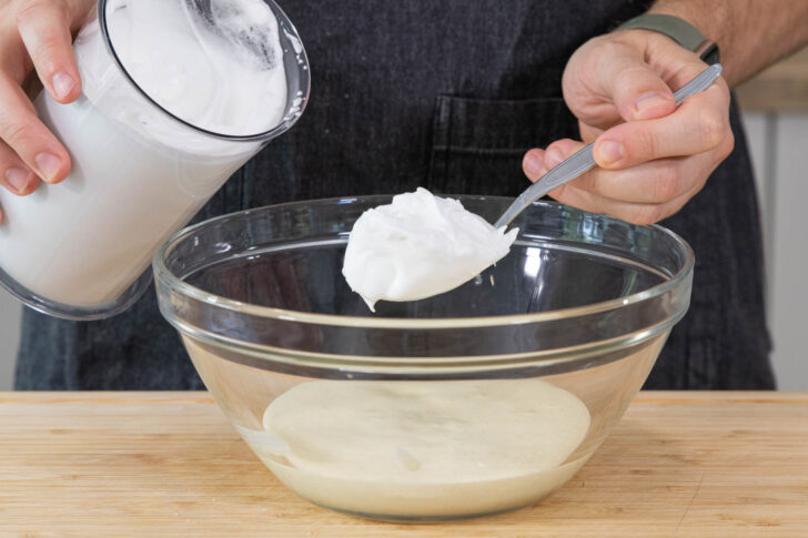 Eischnee einrühren