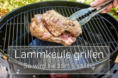 Lammkeule grillen - Titel