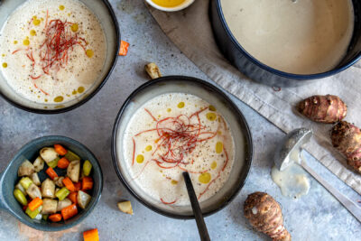 Topinambur Suppe mit Einlage