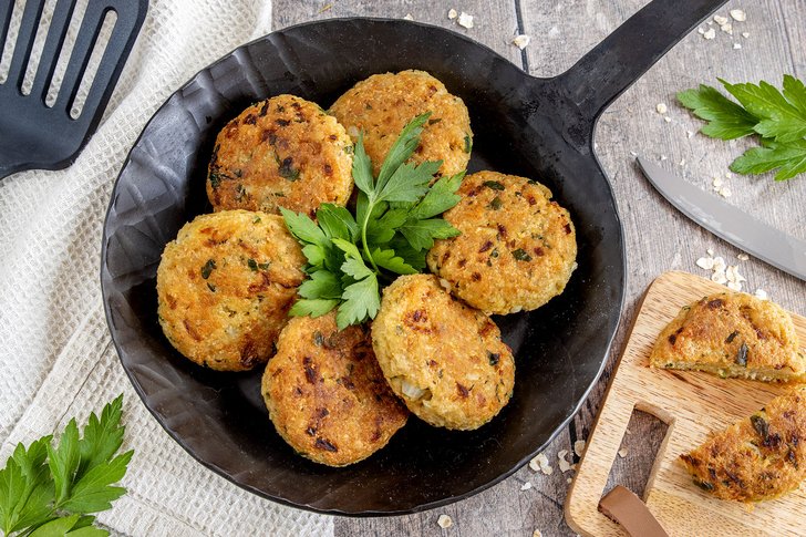 Vegane Haferflocken-Frikadellen