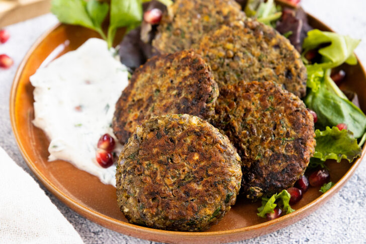 vegetarische Linsenfrikadellen