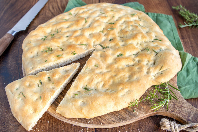 Focaccia ohne Hefe