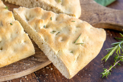 Focaccia ohne Hefe