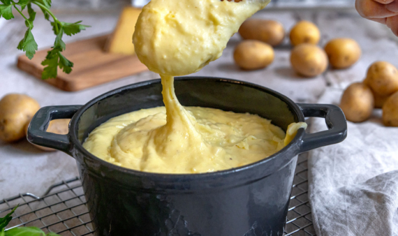 Kartoffelpüree mit Käse Aligot