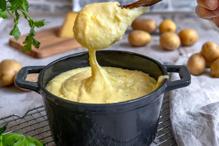 Kartoffelpüree mit Käse Aligot