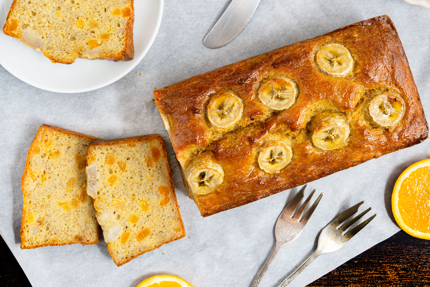 Saftiges Bananenbrot ohne Zucker