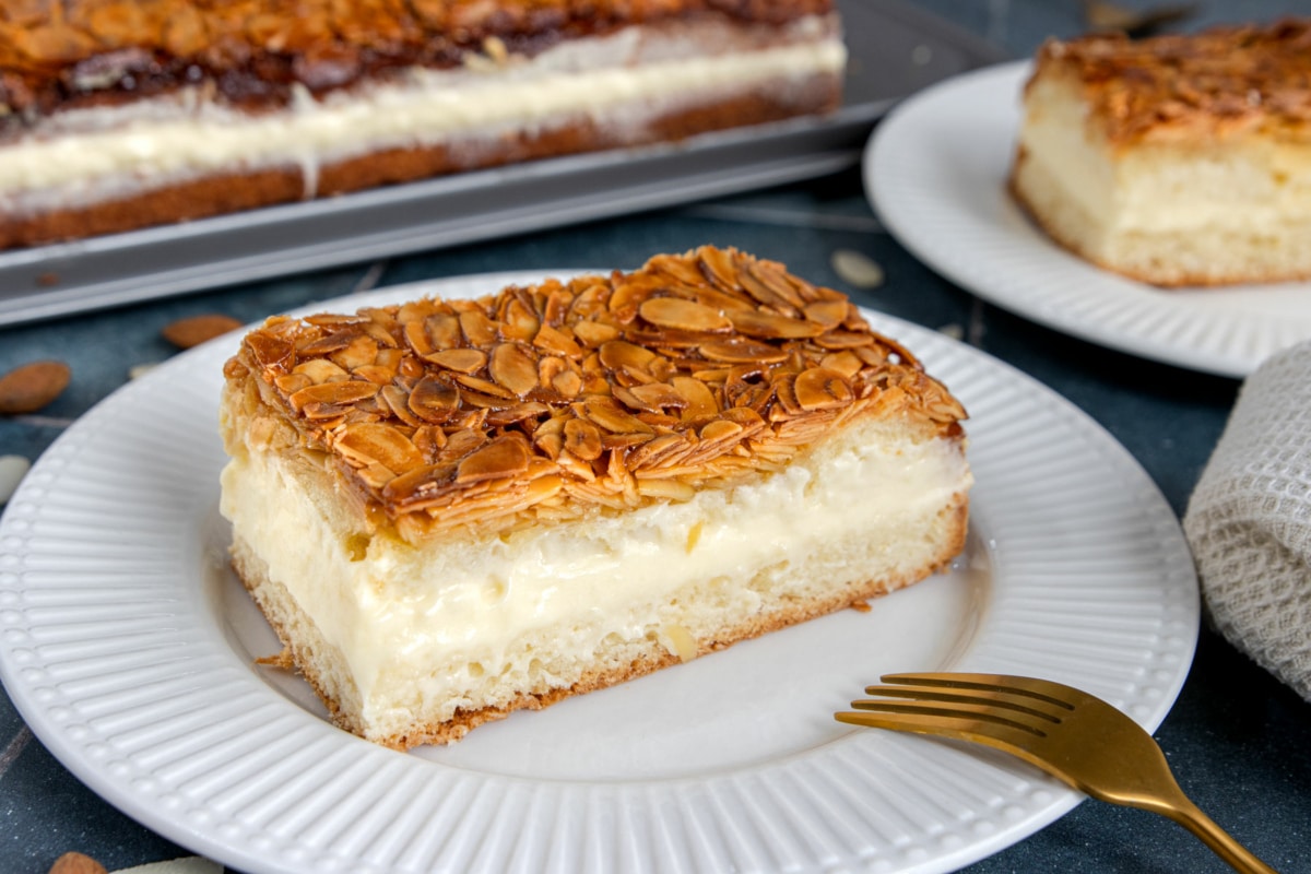 Bienenstich ohne Hefe | Rezept - eat.de