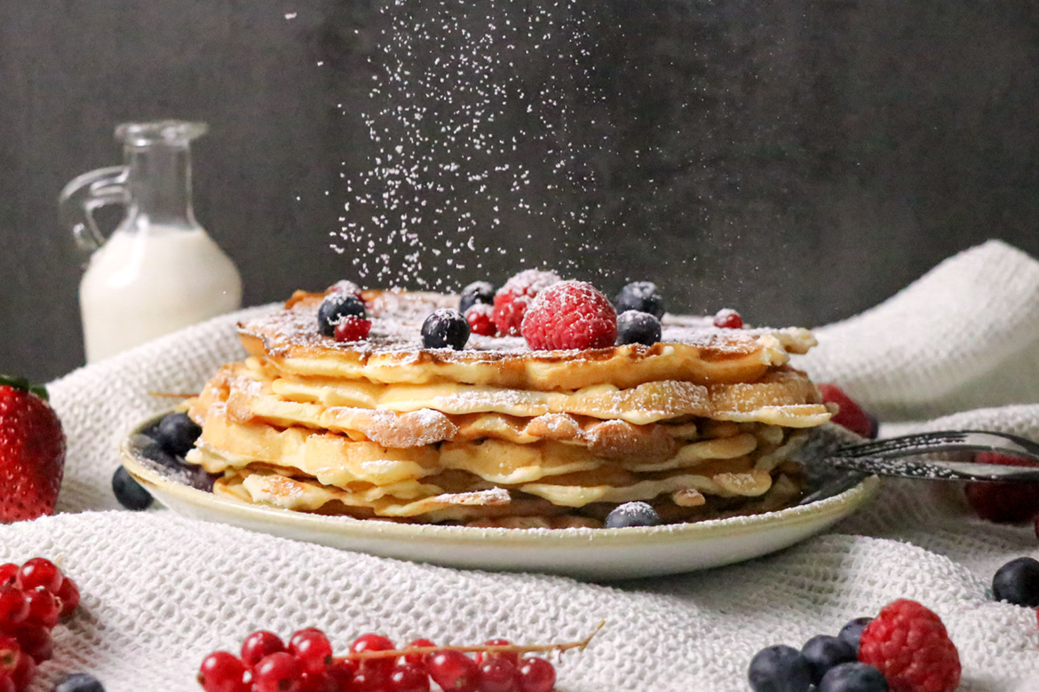 Buttermilchwaffeln: fluffig &amp; lecker | Rezept