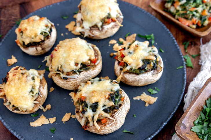 Gefüllte Champignons aus dem Backofen