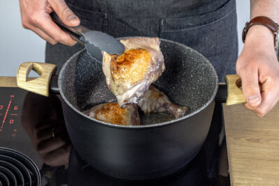 Hähnchen anbraten