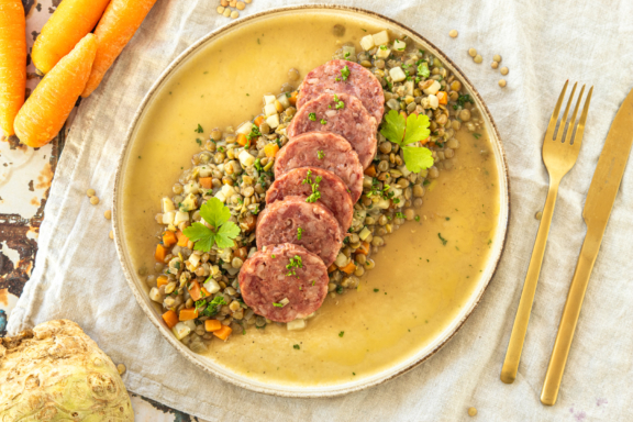 Cotechino mit Linsen
