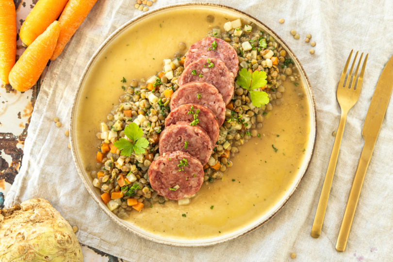 Cotechino mit Linsen