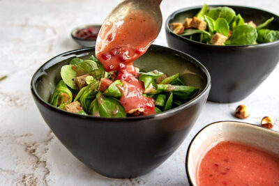 Balsamico Dressing mit Preiselbeeren
