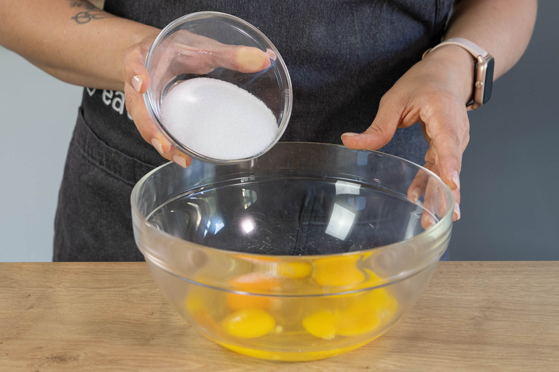 Eier schaumig schlagen