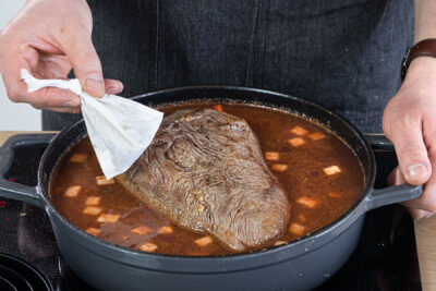 falsches Filet im Fond schmoren