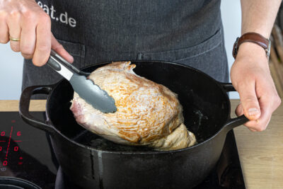 Kalbsfleisch anbraten