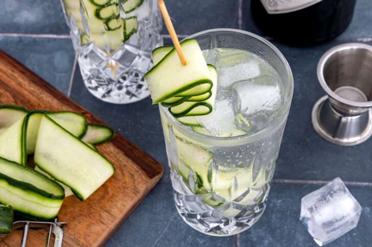 Gin Tonic mit Gurke