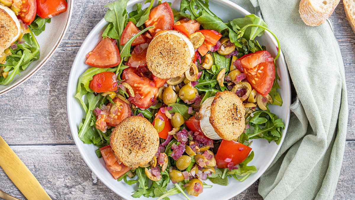 Gratinierter Ziegenkäse mit Salat | Rezept - eat.de