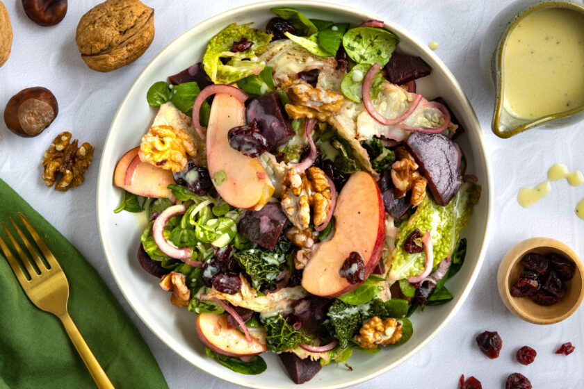 Herbstlicher Wirsingsalat mit Apfel