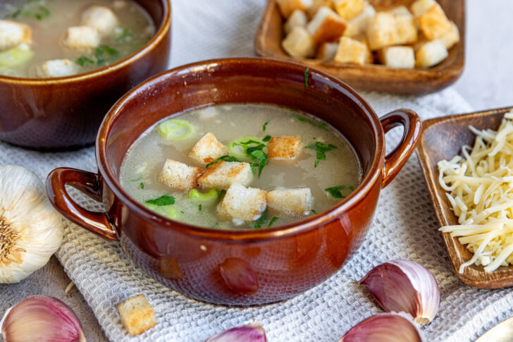 Tschechische Knoblauchsuppe
